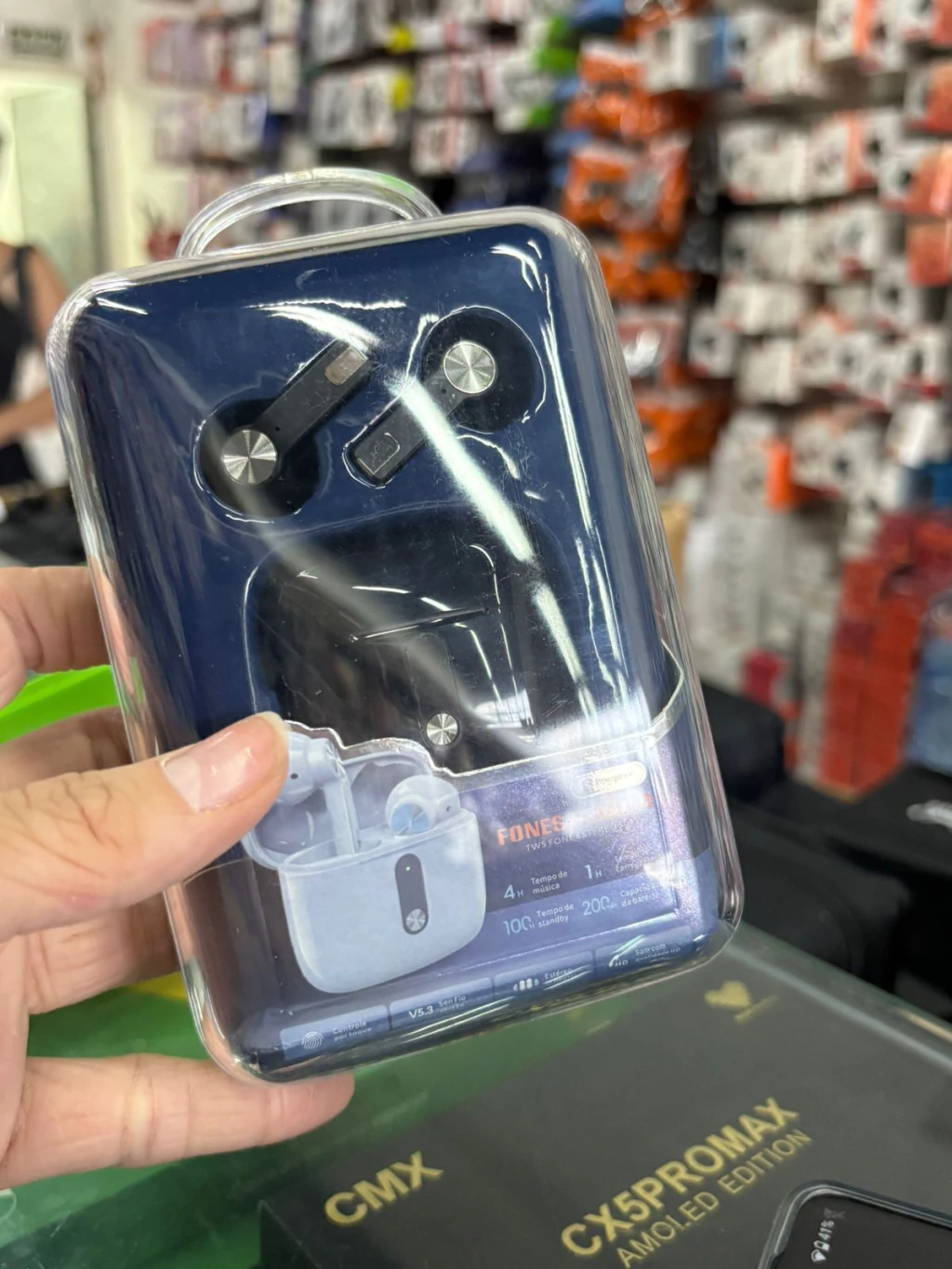 Fone estéreo sem fio Sumexr SLY-40, 1 ano de garantia