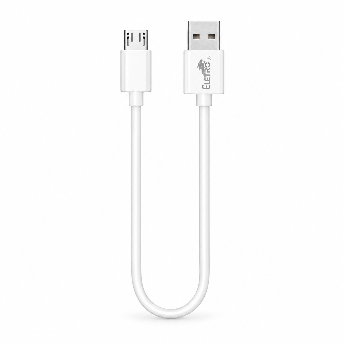 Cabo micro USB (V8) curto 4,8A, 0,3 m