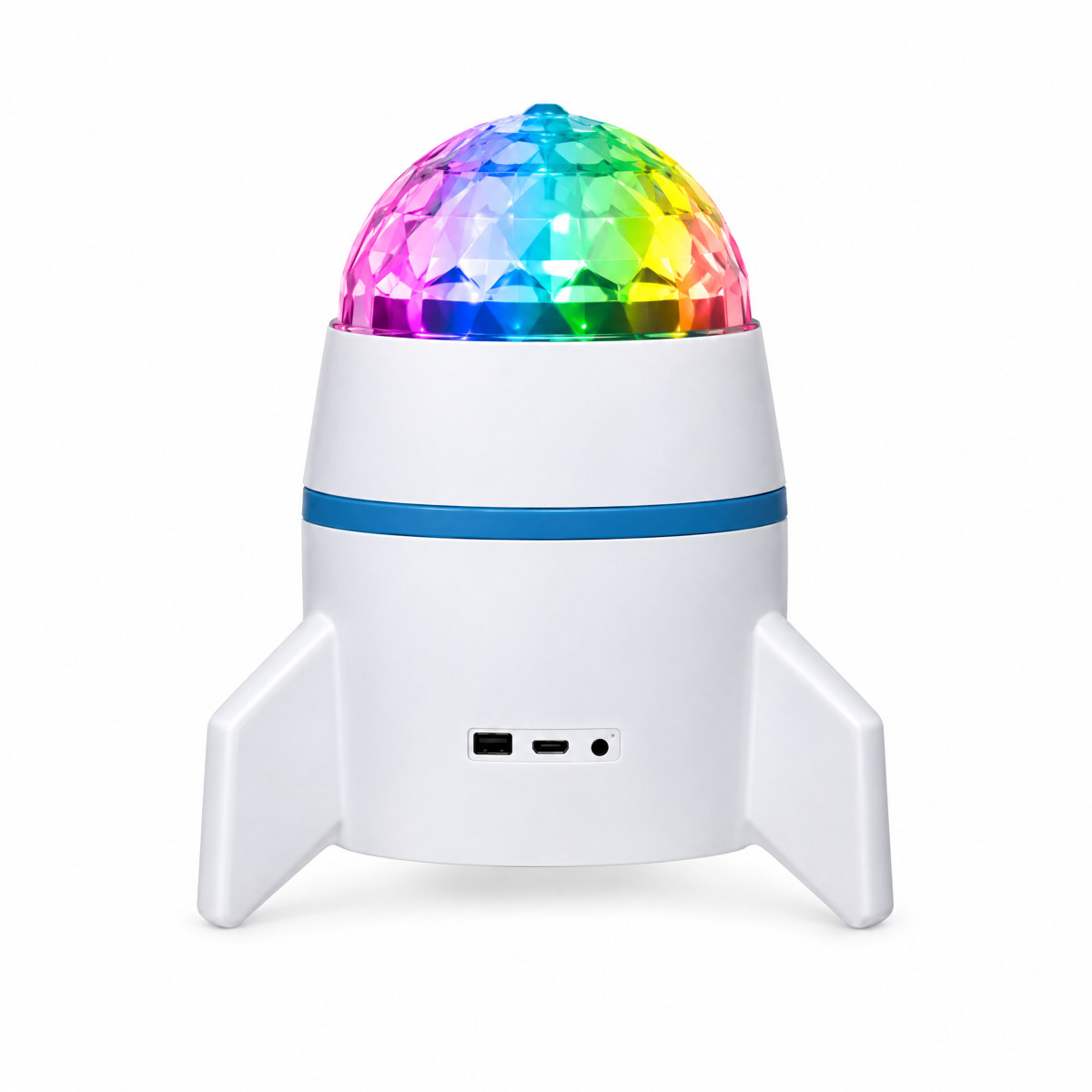 Caixa de som Bluetooth foguete com luz