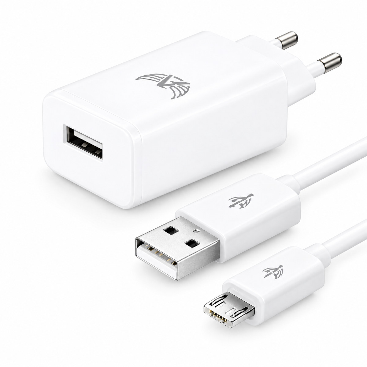 Carregador de tomada com cabo micro USB (V8) 5,1A, 1 m