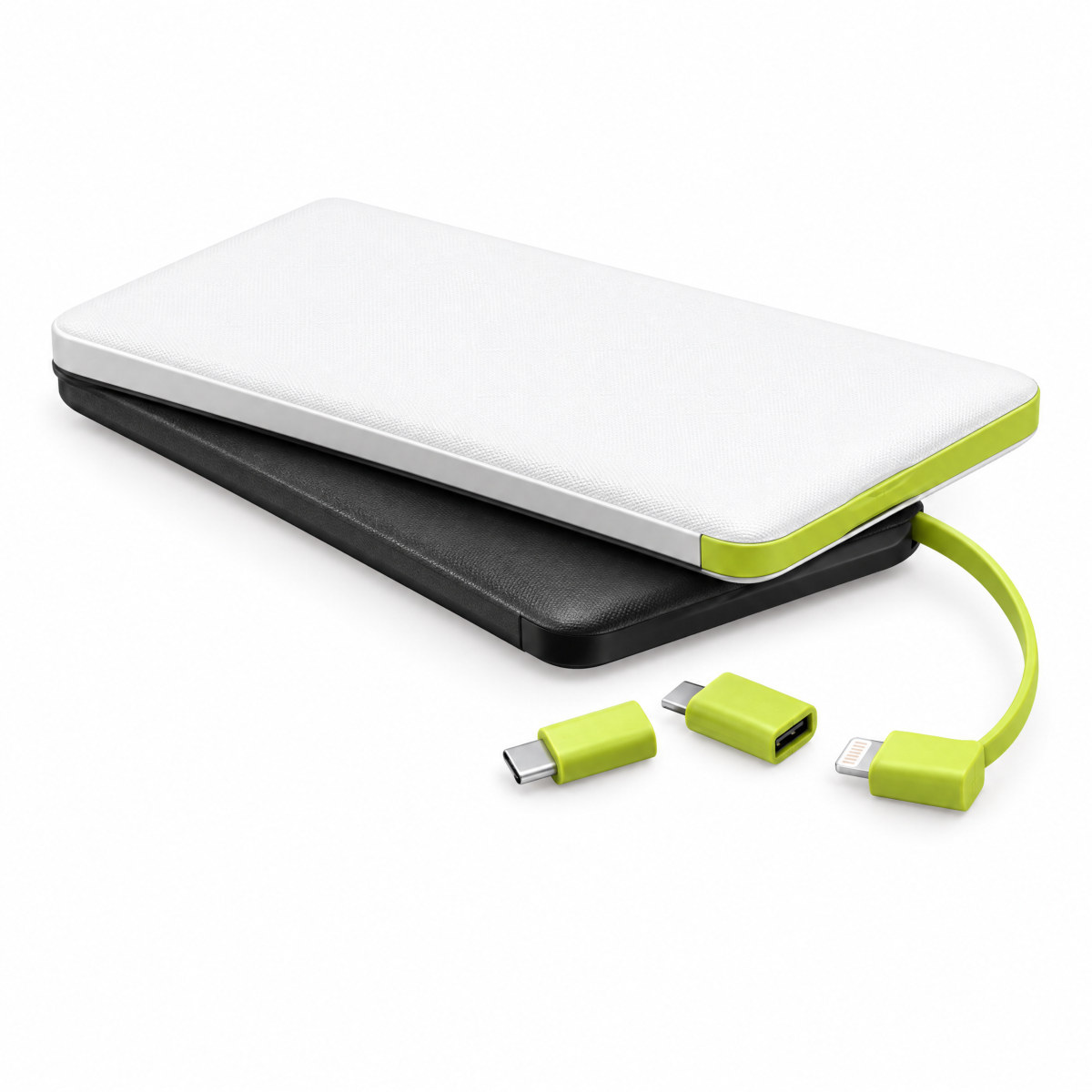 Carregador portátil 5.000 mAh com cabo embutido
