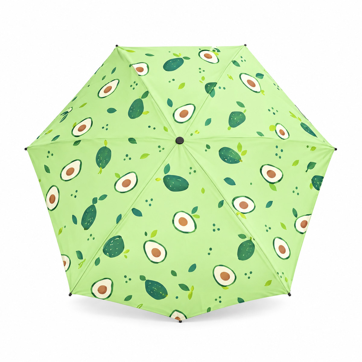Guarda-chuva automático estampado de frutas, 21 polegadas