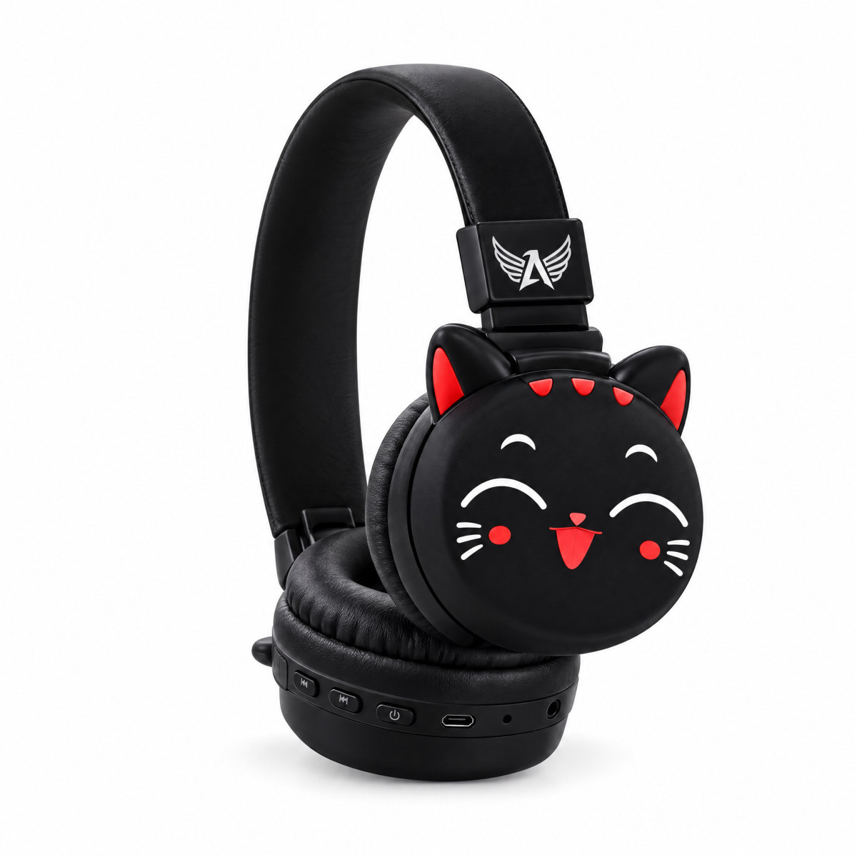 Headphone Bluetooth infantil orelha de gato