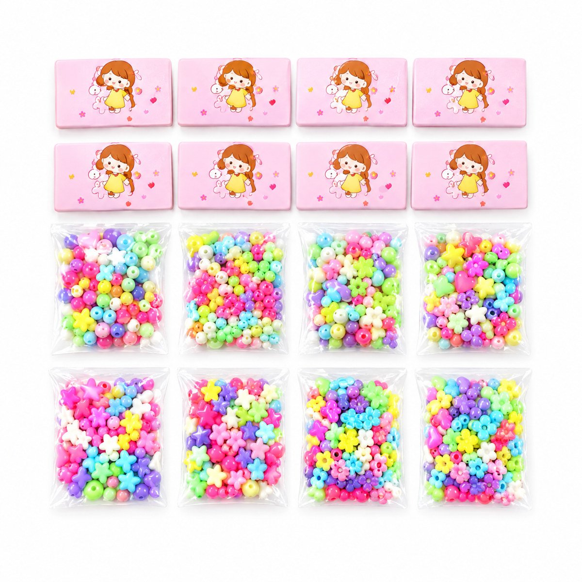 Kit de miçangas para pulseiras infantil