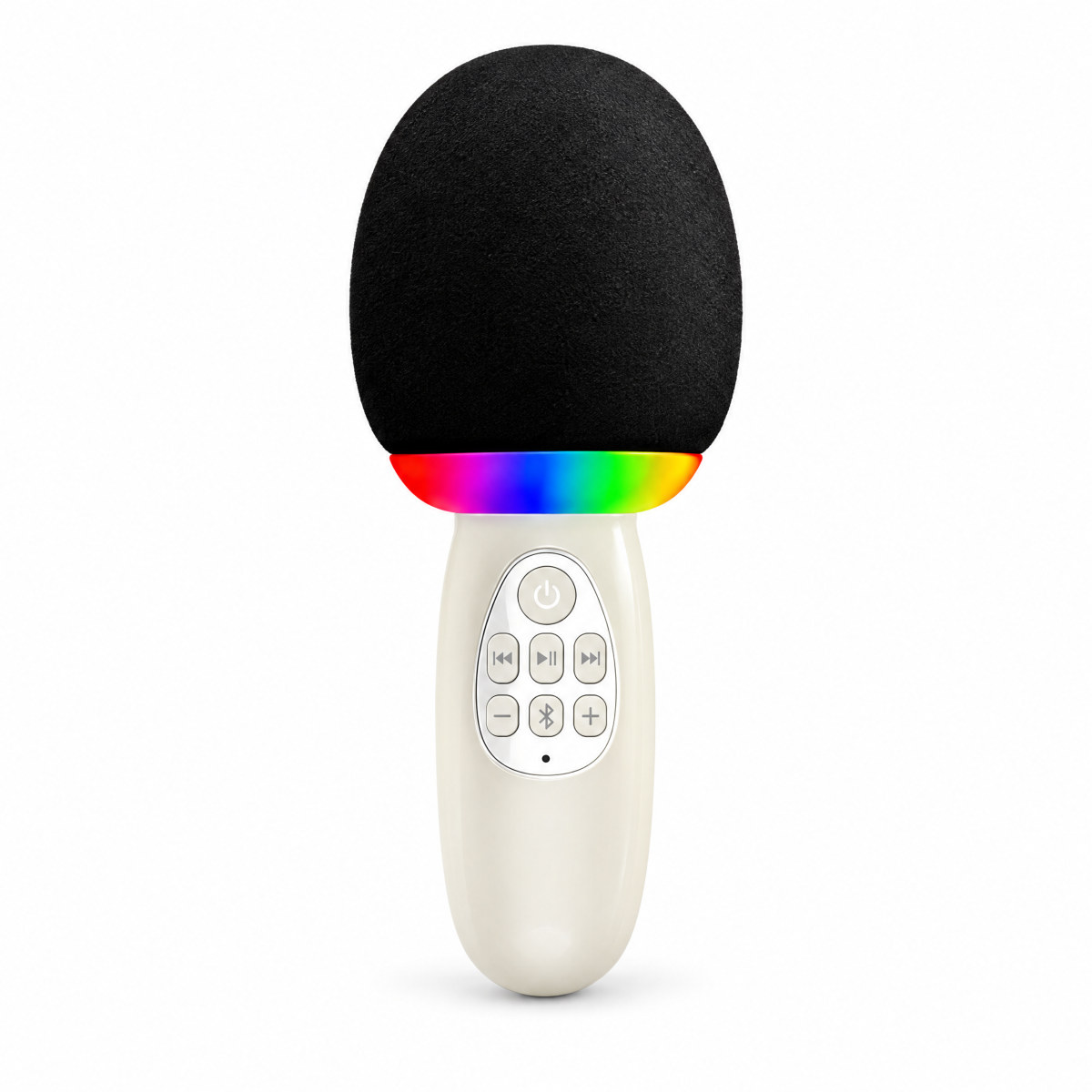 Microfone karaokê Bluetooth com LED RGB