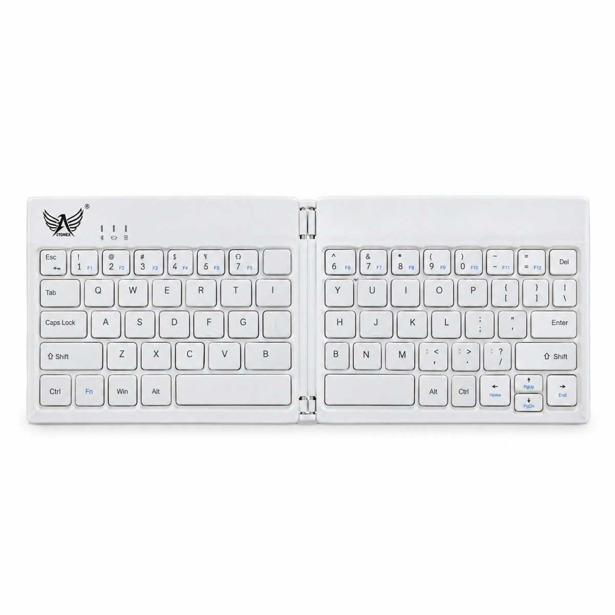 Teclado Bluetooth dobrável recarregável