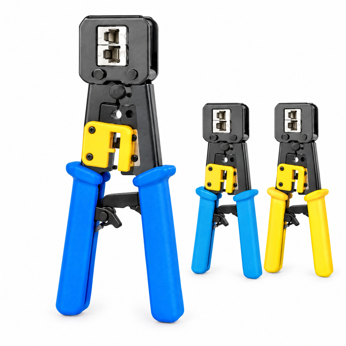Alicate de crimpar RJ45 para conector passante