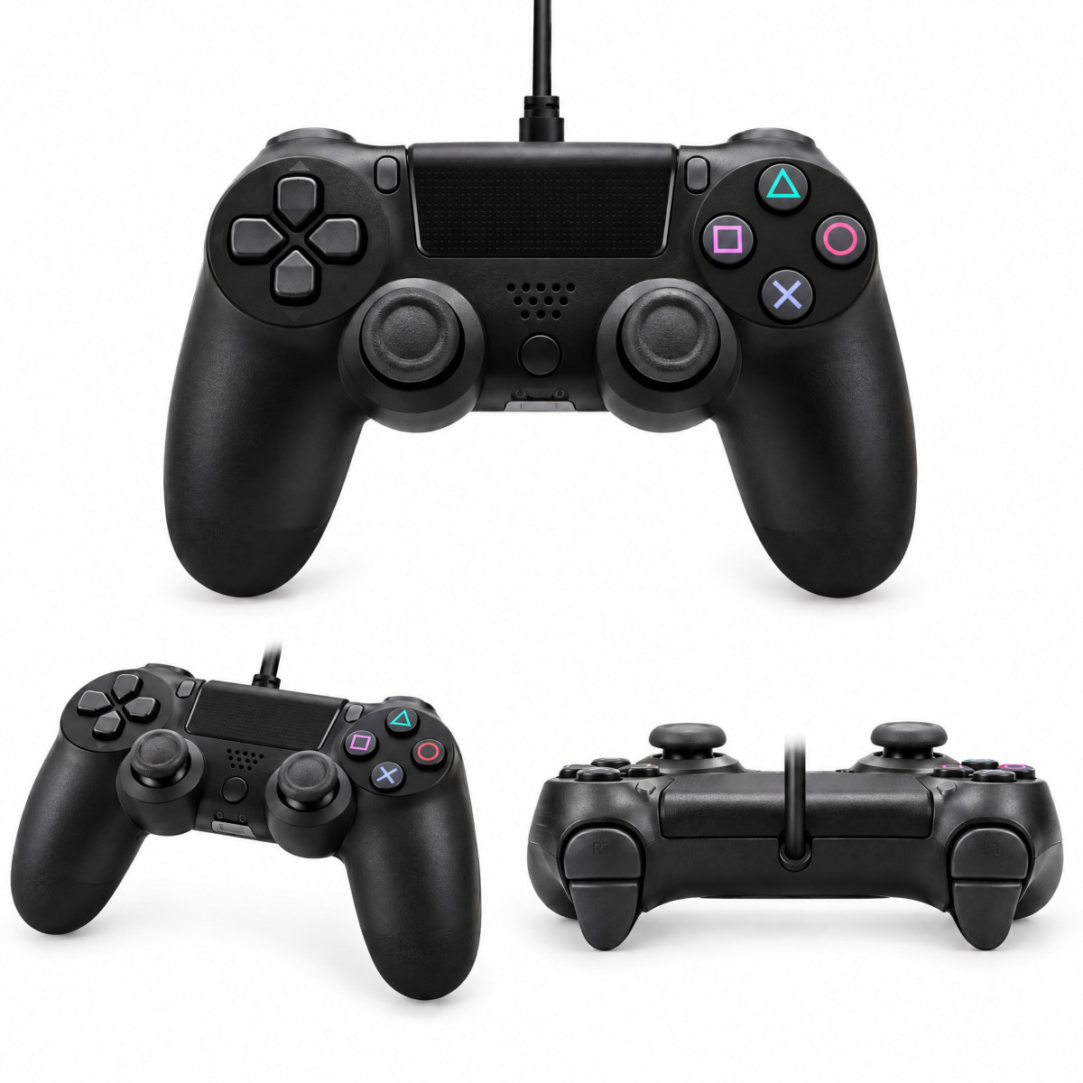 Controle com fio compatível com PS4
