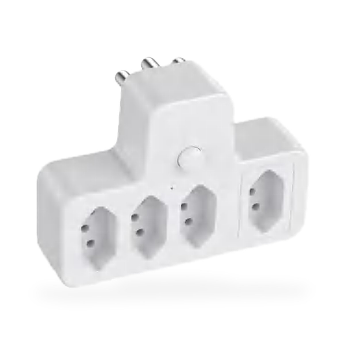Adaptador de tomada com 4 saídas e interruptor, 2.500W