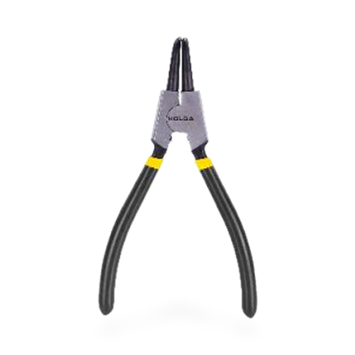 Alicate de anel de retenção externo bico curvo 7 polegadas, 12 a 55 mm