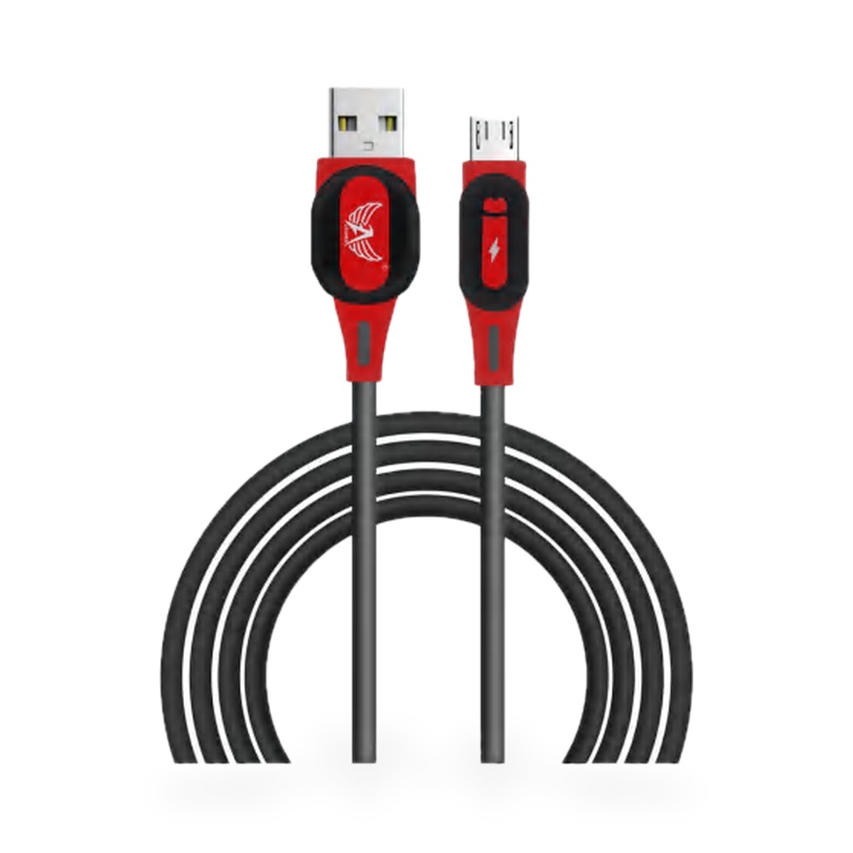 Cabo micro USB (V8) 3,4A com detalhe oval nas pontas, 1 m