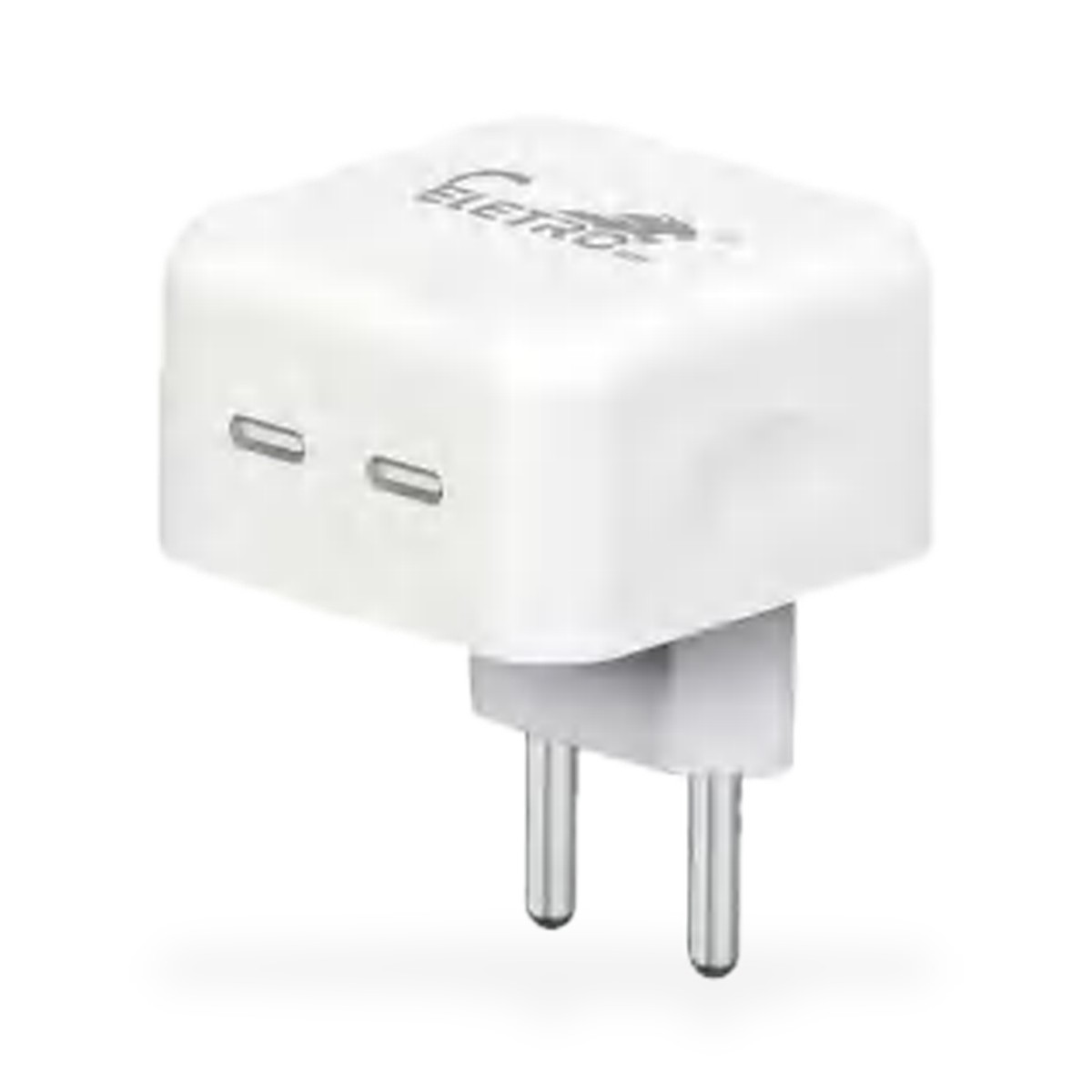 Carregador de tomada 2 USB-C 40W PD bivolt, sem cabo