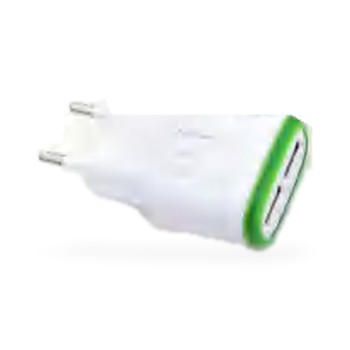 Carregador de tomada 2 USB com cabo USB-C 3,1A, 1 m, aro colorido