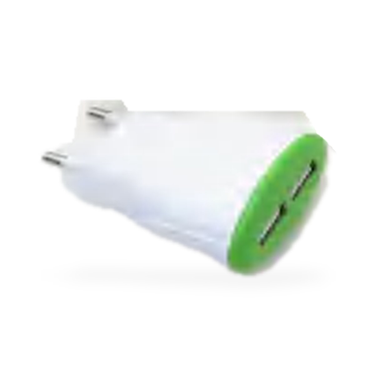Carregador de tomada 2 USB com cabo USB-C 3,1A, 1 m, frente oval colorida