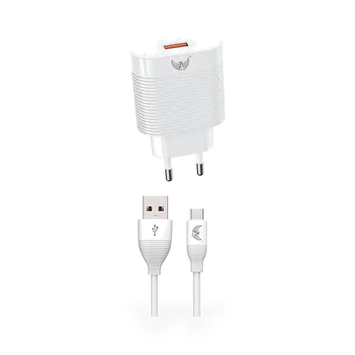 Carregador de tomada turbo QC 3.0 com cabo USB-C, 1 m