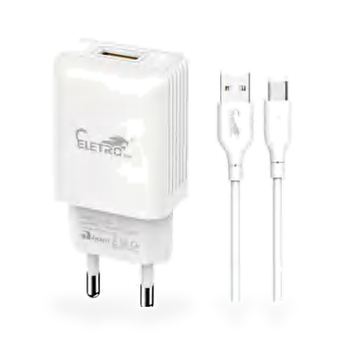 Carregador de tomada USB 25W bivolt com cabo USB-C, 1 m