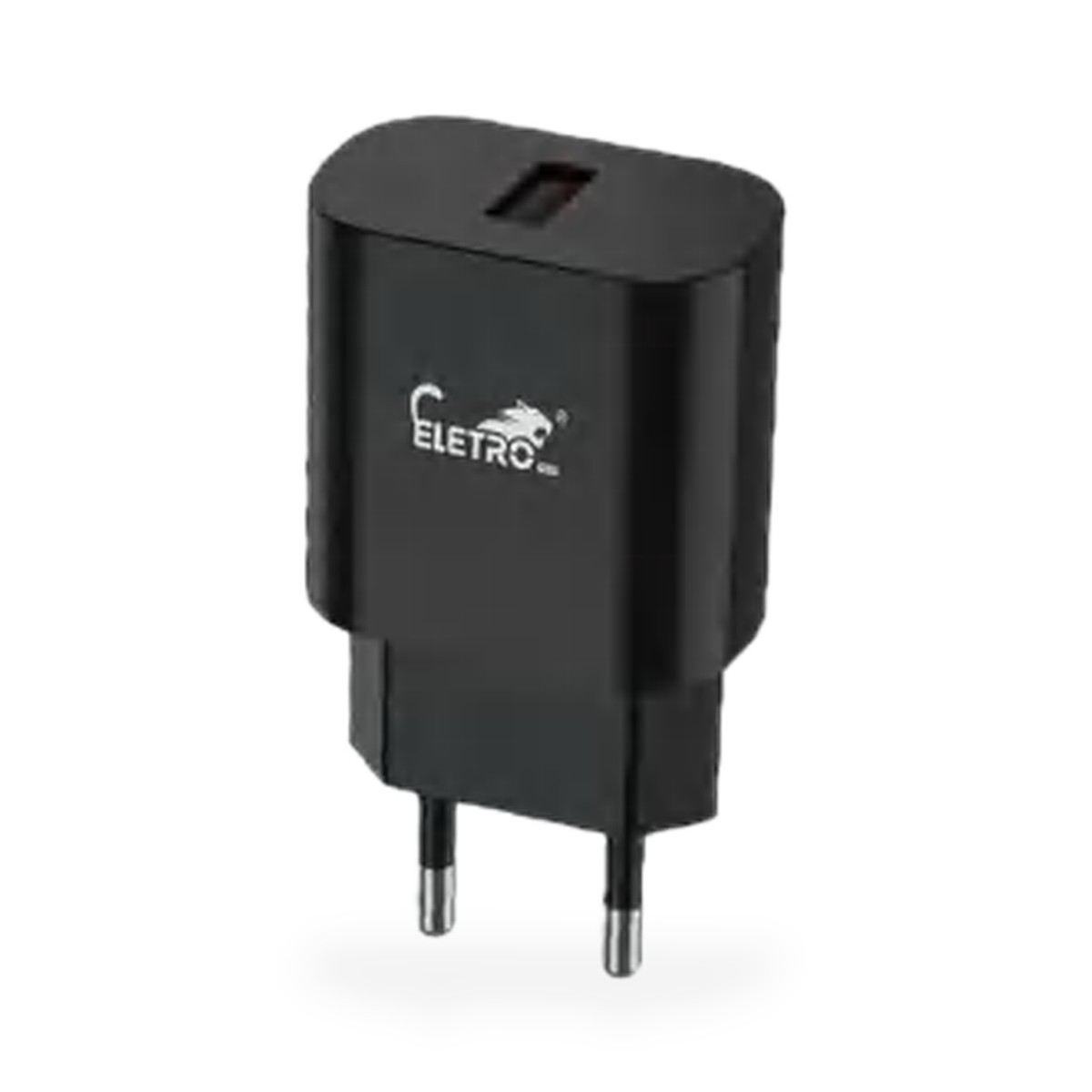 Carregador de tomada USB 30W bivolt, preto