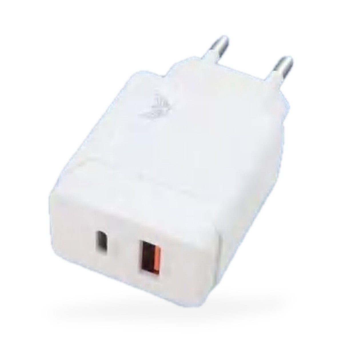 Carregador de tomada USB-C e USB 20W PD e QC 3.0 com cabo micro USB (V8), 1 m
