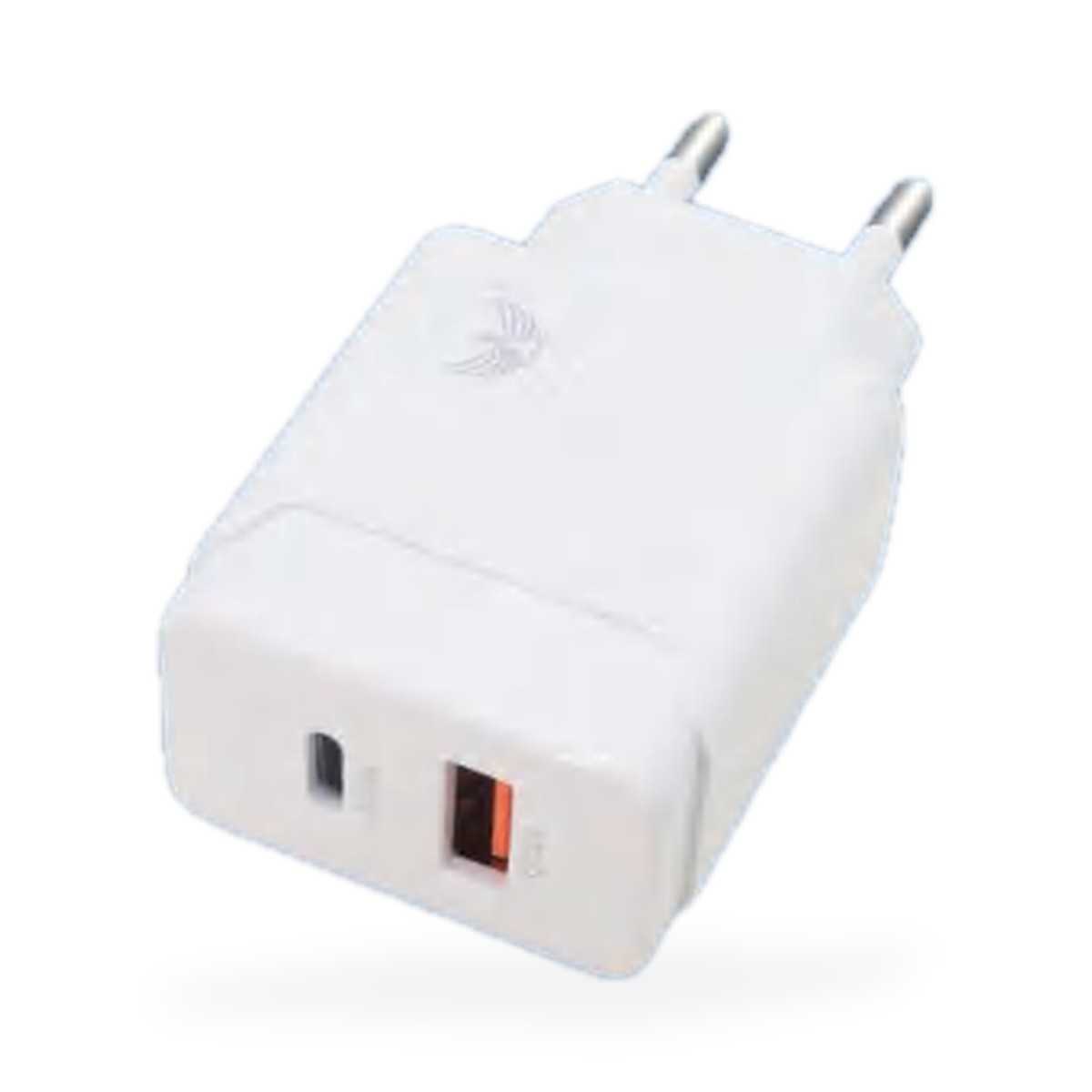 Carregador de tomada USB-C e USB 20W PD e QC 3.0 com cabo USB-C, 1 m