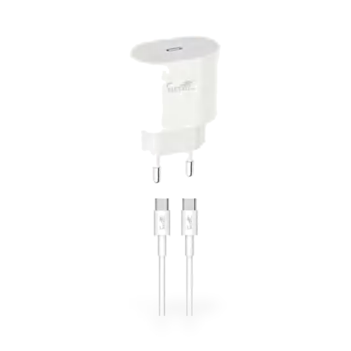 Carregador de tomada USB-C PD 30W com cabo USB-C para USB-C, 1 m
