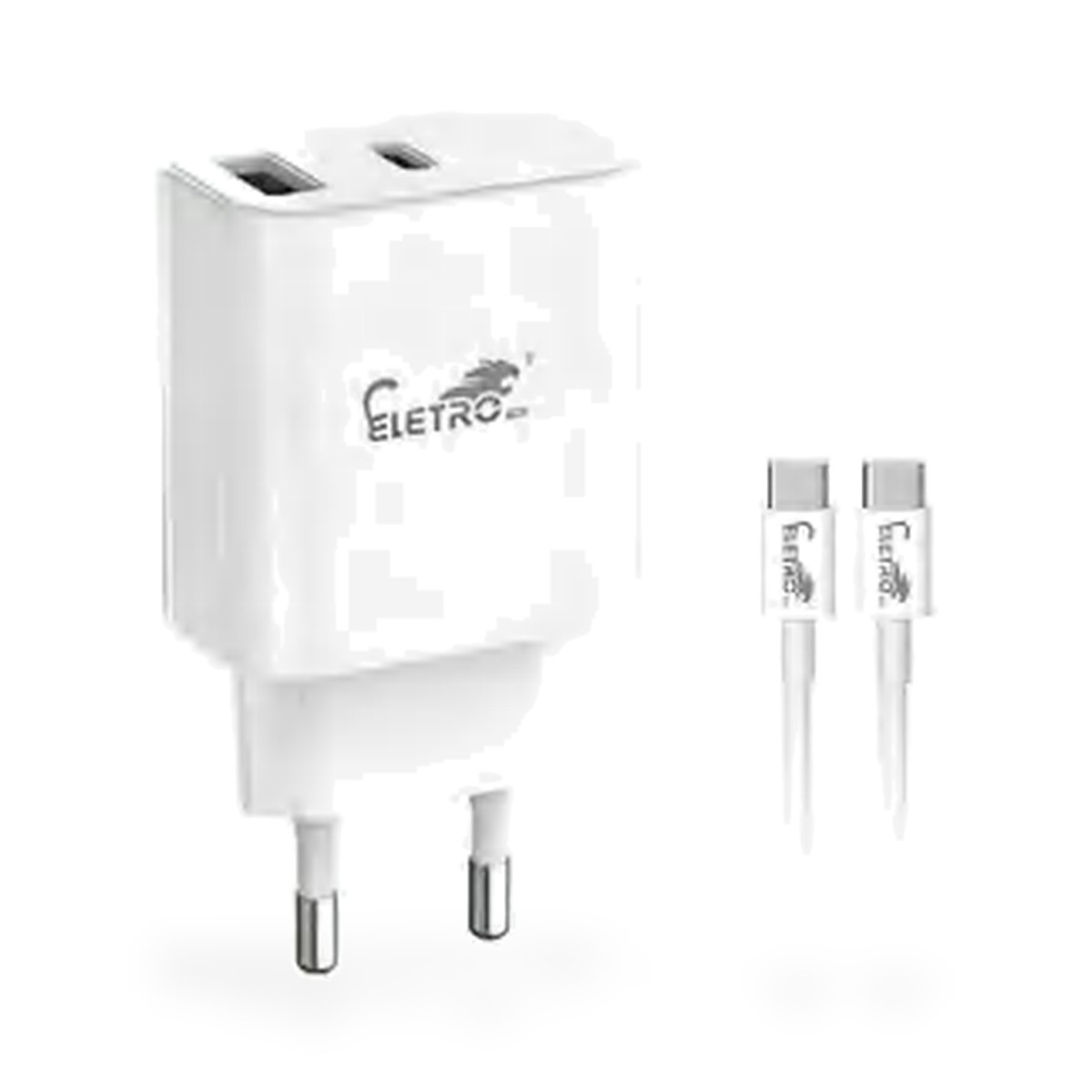 Carregador de tomada USB e USB-C 30W com cabo USB-C para USB-C, 1 m