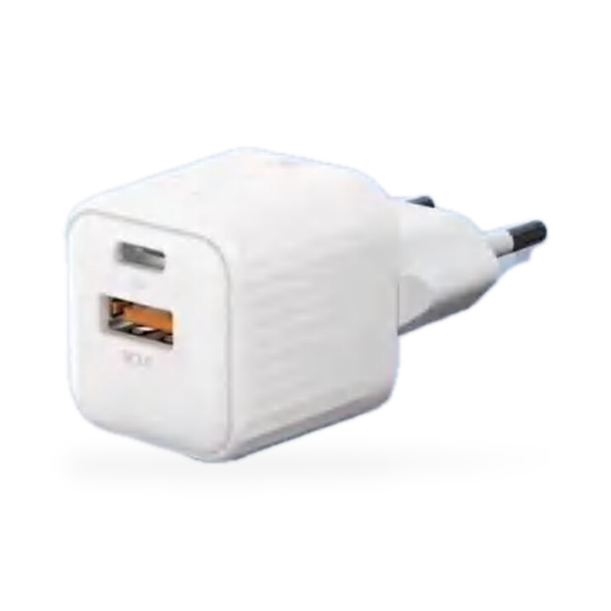 Carregador turbo USB e USB-C 20W com cabo USB-C, 1 m, embalagem azul