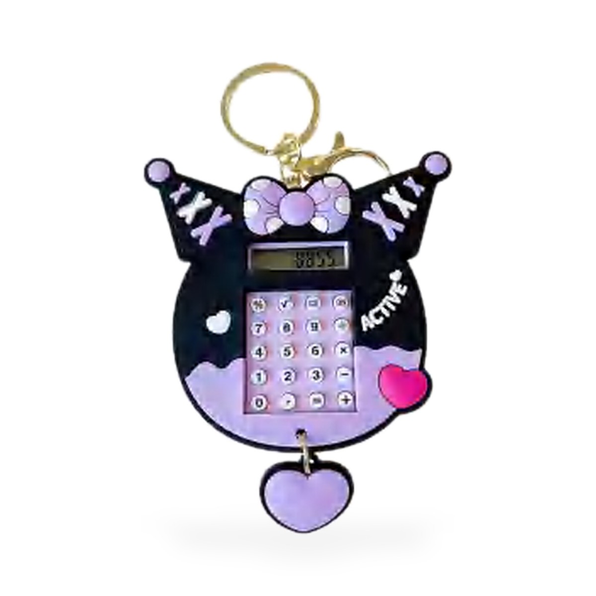 Chaveiro mini calculadora de personagens