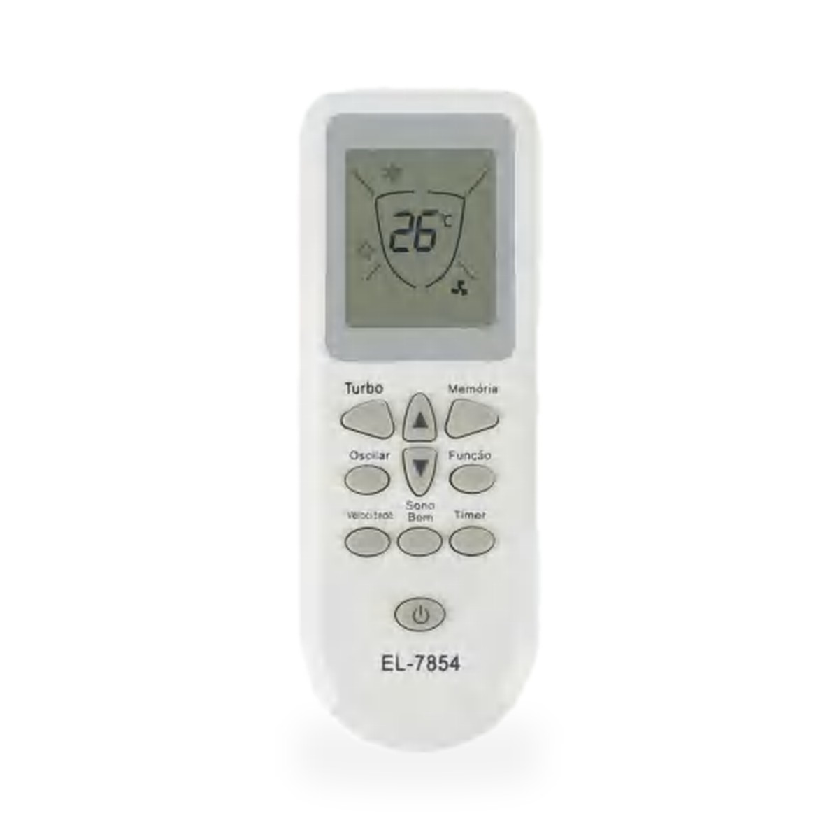 Controle remoto para ar-condicionado Whirlpool com visor LCD