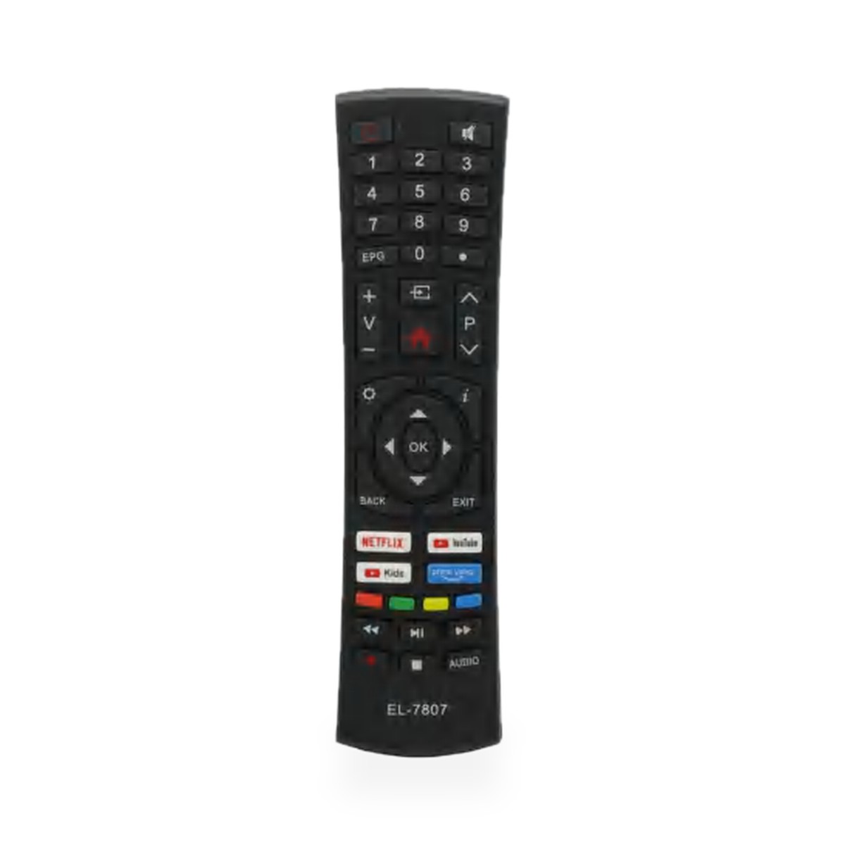 Controle remoto para TV Multilaser LCD com Netflix, YouTube e Prime Video