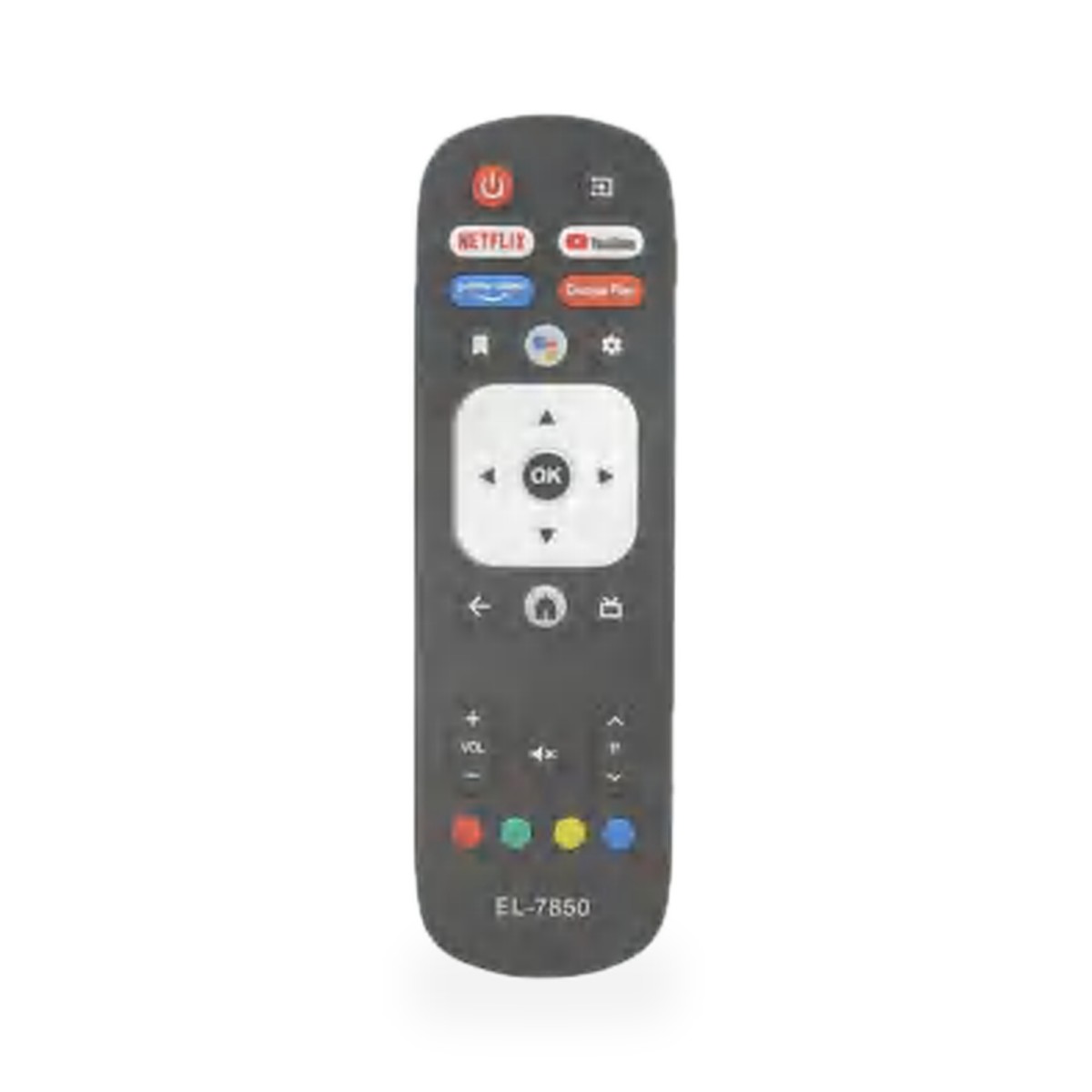 Controle remoto para TV Vizzion com Netflix, YouTube e Google Play