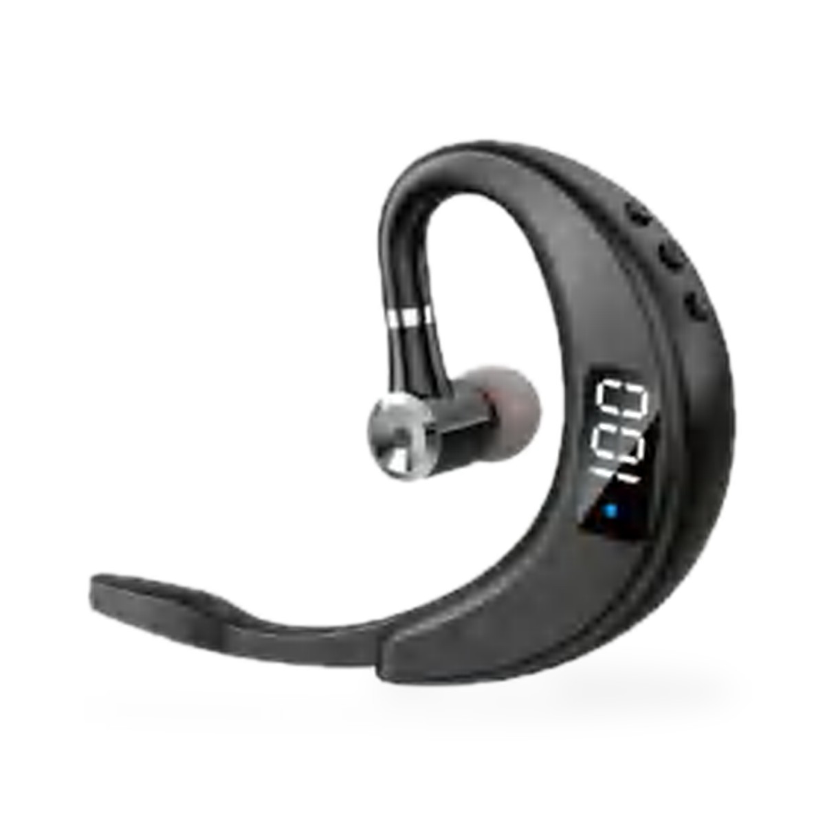Fone Bluetooth 5.0 de uma orelha com microfone e visor de bateria