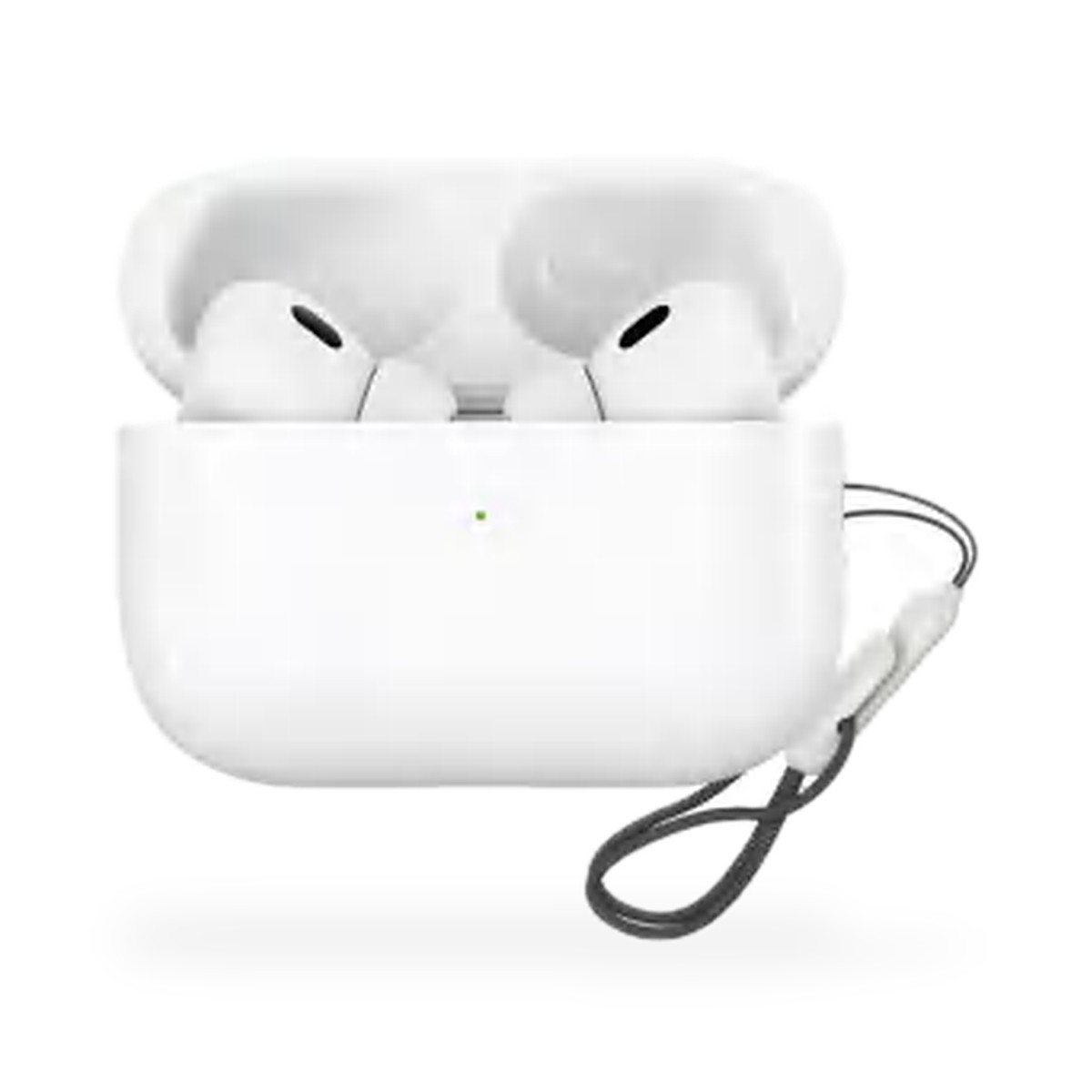 Fone Bluetooth 5.4 com ponteiras, estojo de 300 mAh e cordão