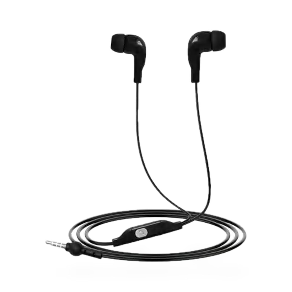 Fone de ouvido com fio P2 e microfone, botão redondo, cores sortidas