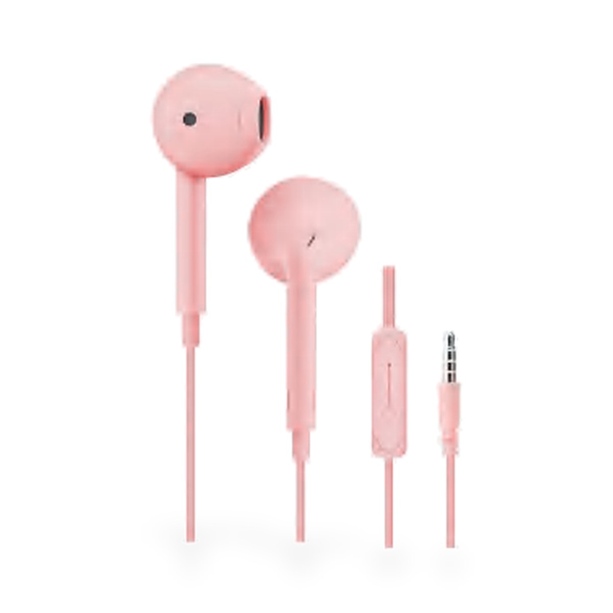 Fone de ouvido com fio P2 e microfone, cores macaron sortidas