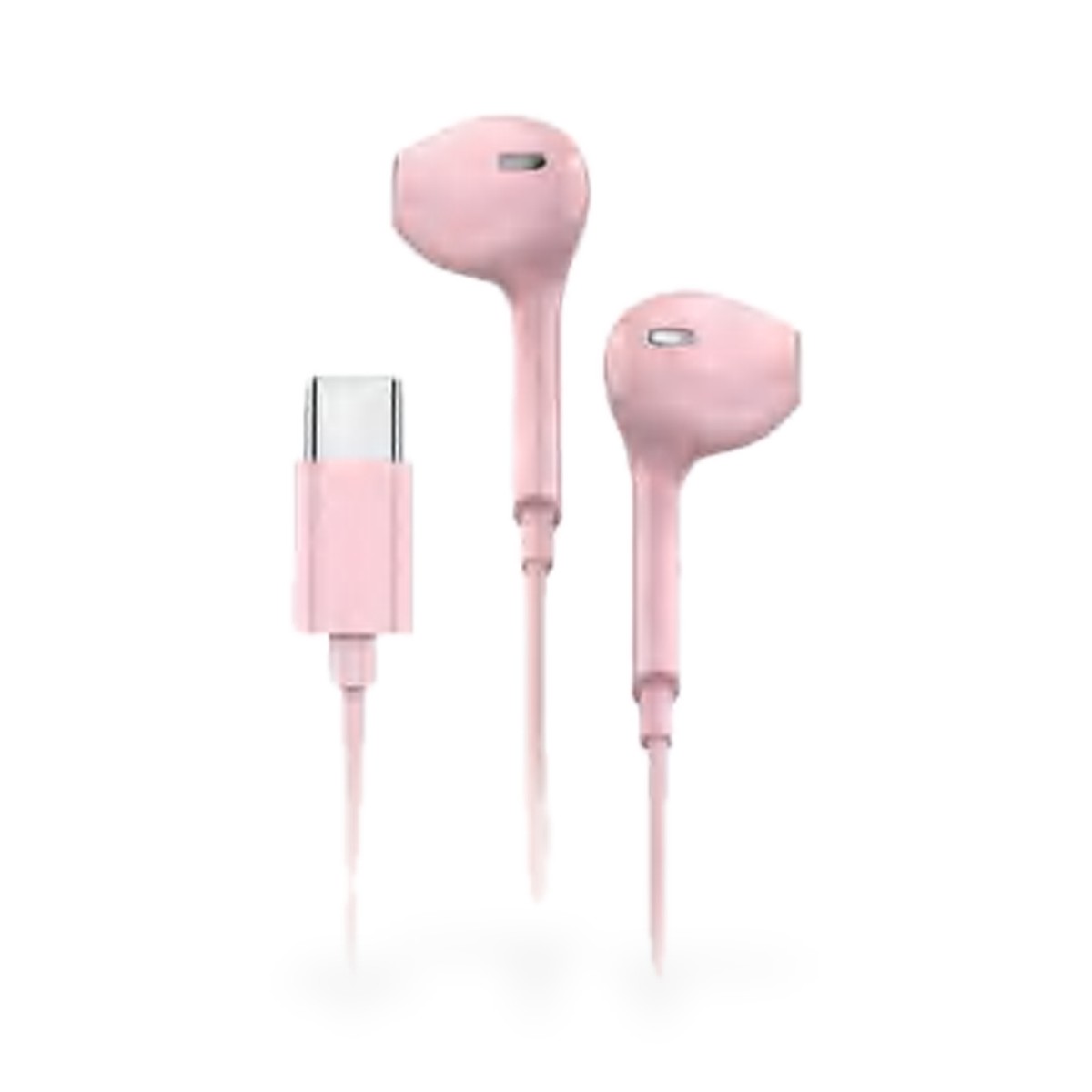 Fone de ouvido com fio USB-C e microfone, cores macaron