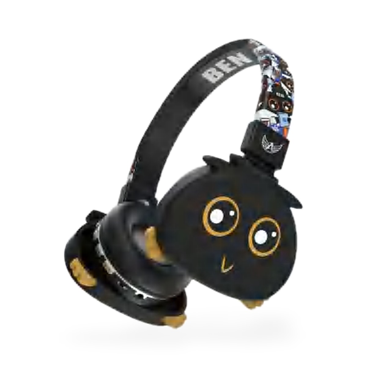 Headphone Bluetooth 5.3 infantil de bichinho com olhos grandes, 6 cores