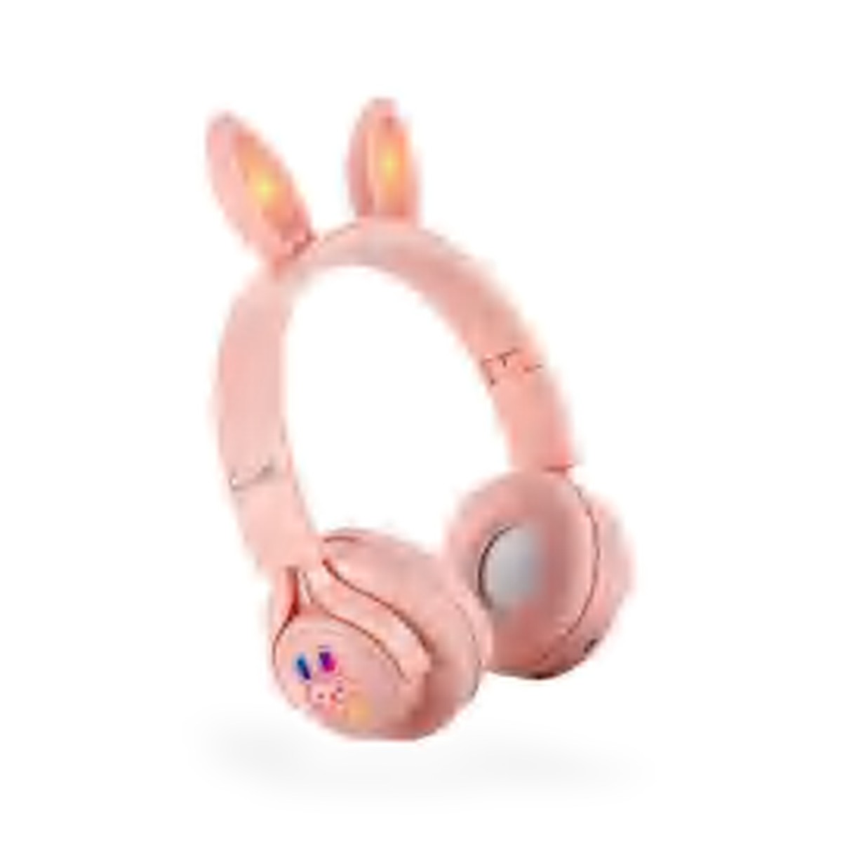 Headphone Bluetooth 5.3 orelha de coelho com LED, 6 cores