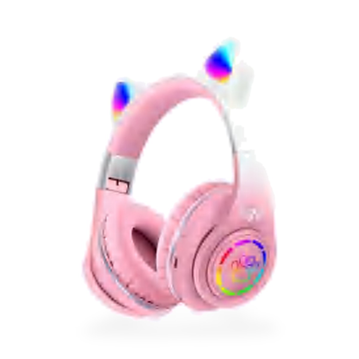 Headphone Bluetooth 5.3 orelha de gato com LED RGB, modelo H, 6 cores