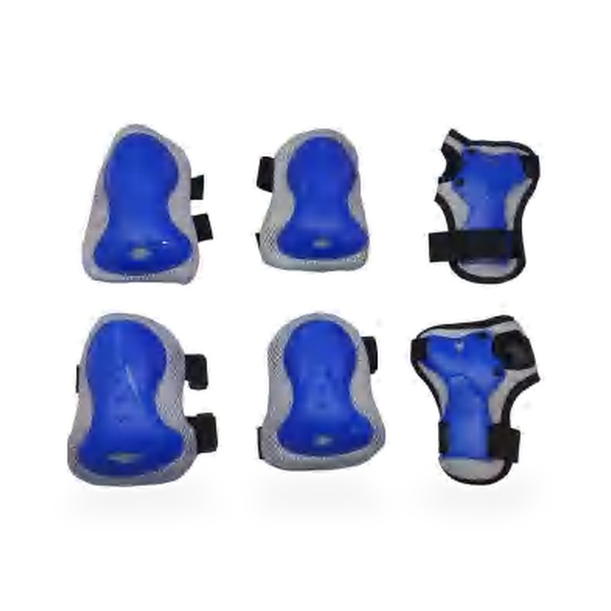 Kit de proteção para skate e patins, 6 peças, borda cinza, 4 cores