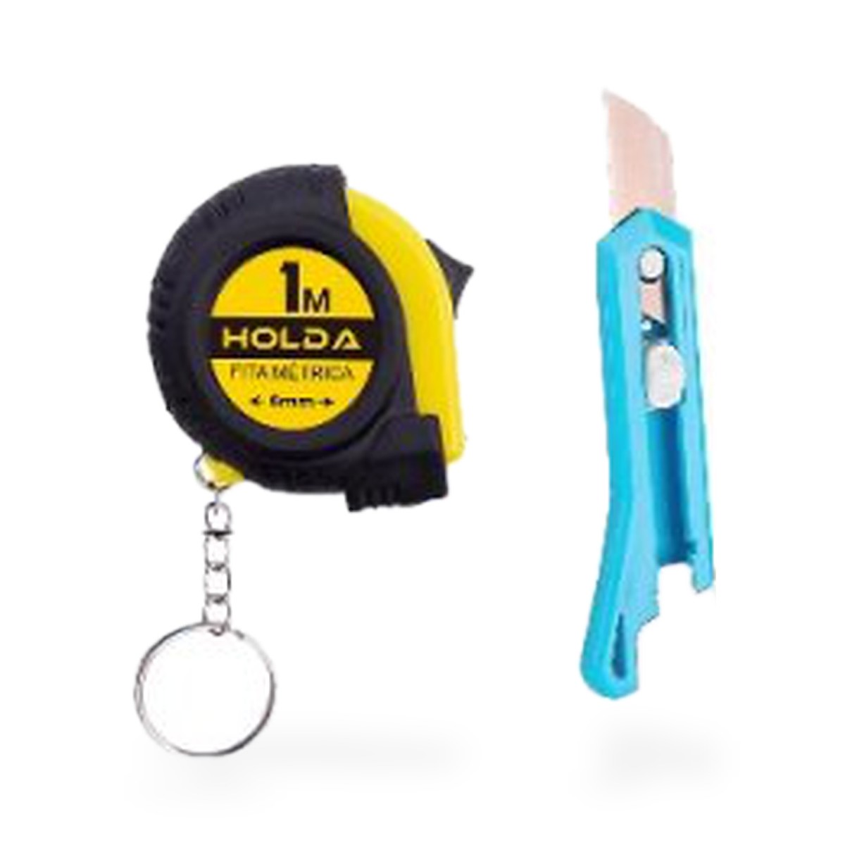 Kit trena chaveiro de 1 m e mini estilete, cores sortidas