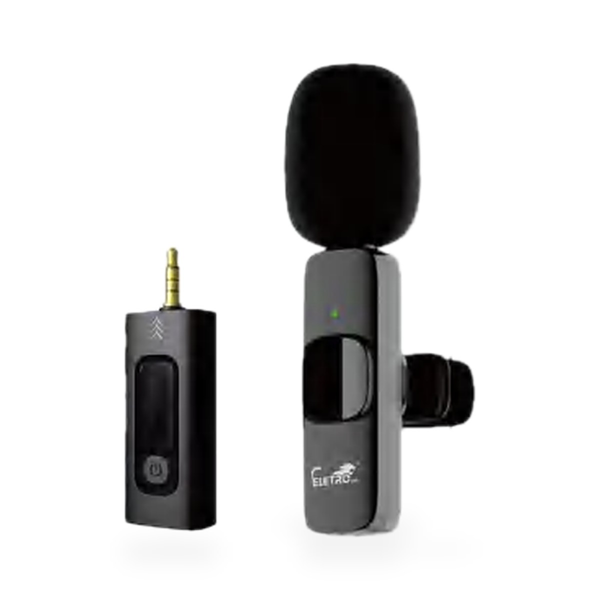 Microfone de lapela sem fio K35 com receptor P2 (3,5 mm)