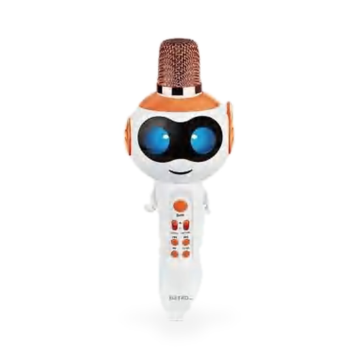 Microfone karaokê infantil Bluetooth 5W em forma de robô