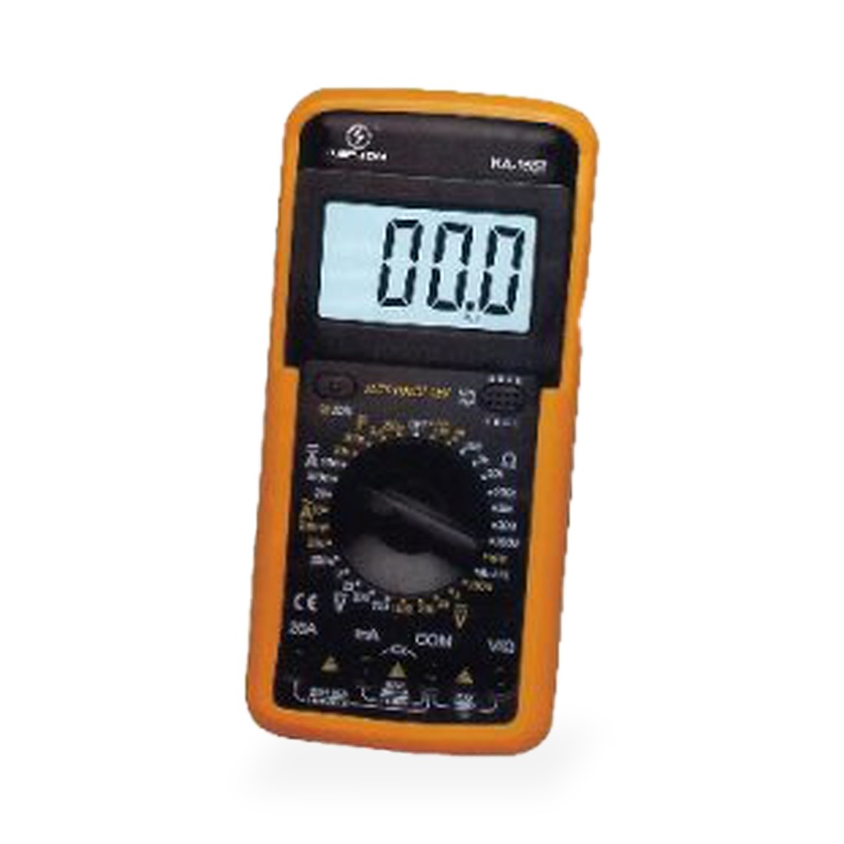 Multímetro digital Kapbom com capa laranja e suporte 45°, 1000V CC, 20A