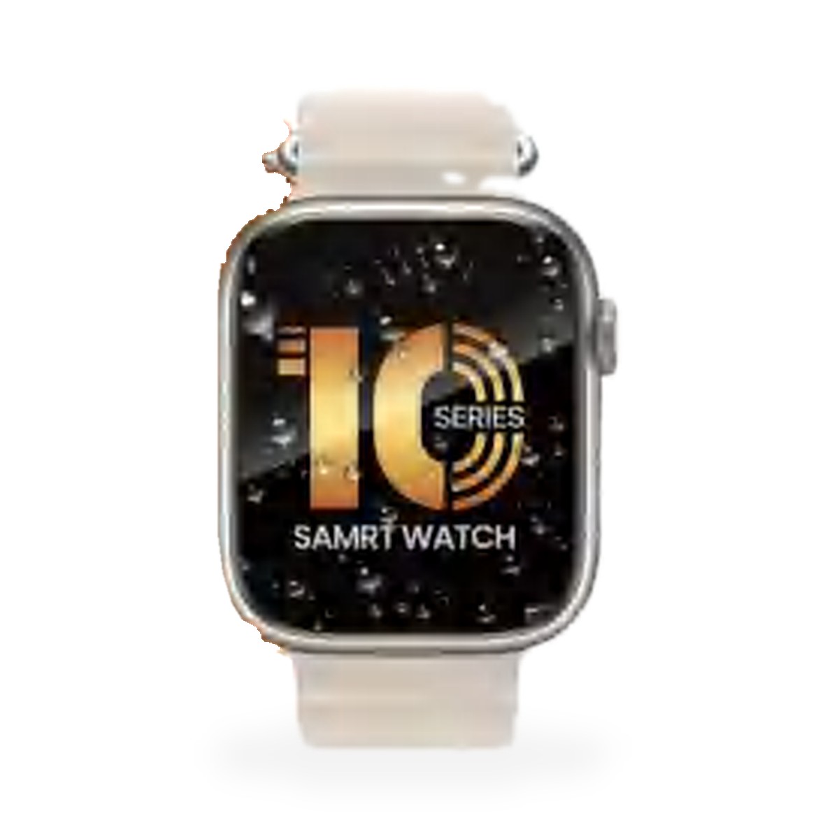 Smartwatch W10 Max com caixa cor titânio, tela de 2,01 pol. e 7 pulseiras
